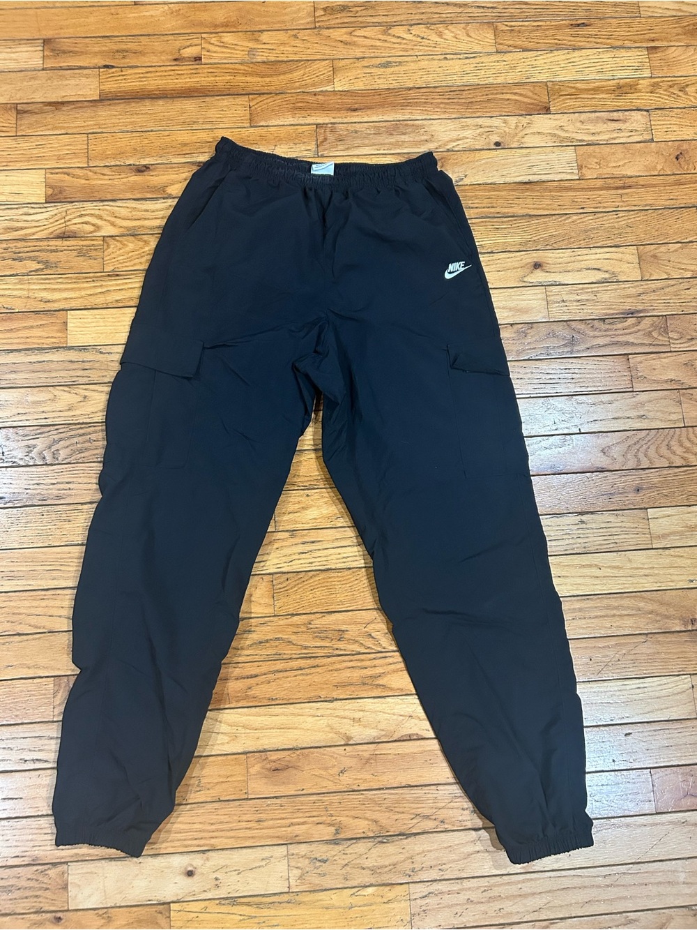 Nike Black Cargo Jogger Pants with Logo